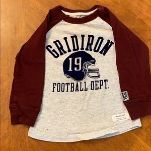 Cute football long sleeved tee shirt